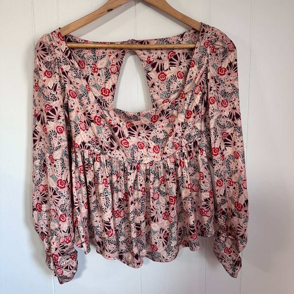Santiago Free People Blouse Butterfly NWT XS